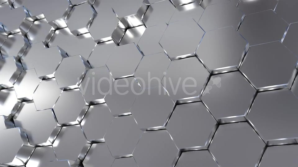 Silver Hexagons Surface 2 Videohive 20969626 Motion Graphics Image 9