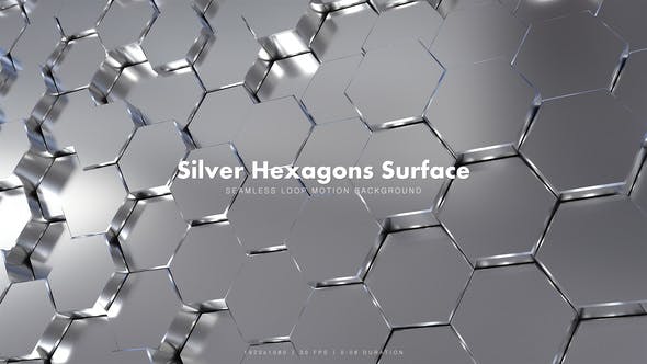 Silver Hexagons Surface 2 - Download 20969626 Videohive