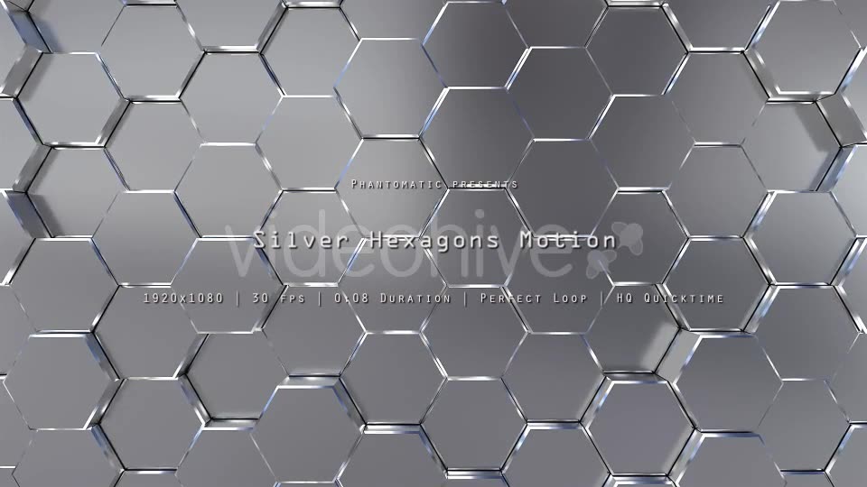 Silver Hexagons Surface Videohive 20967990 Motion Graphics Image 2