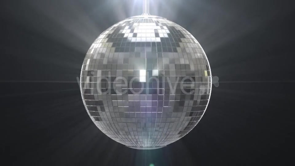 Silver Shiny Disco Ball on Black Background Videohive 19459787 Motion Graphics Image 12