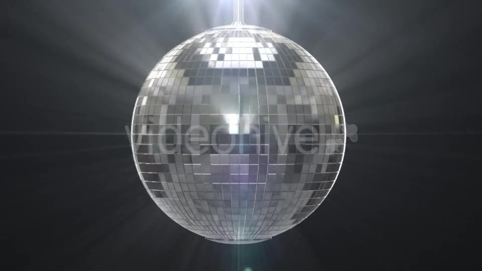 Silver Shiny Disco Ball on Black Background Videohive 19459787 Motion Graphics Image 2