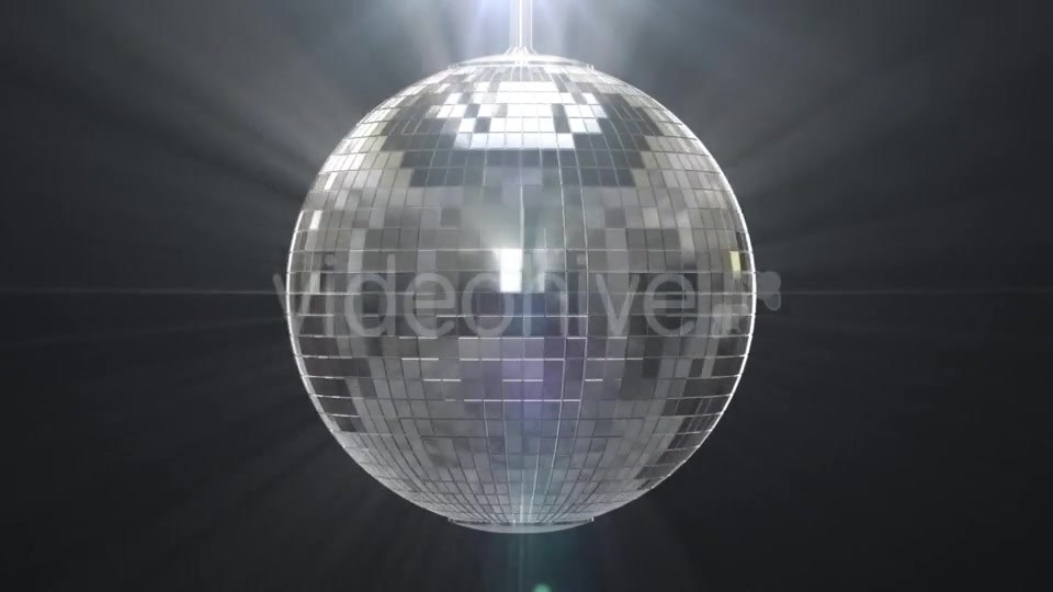 Silver Shiny Disco Ball on Black Background Videohive 19459787 Motion Graphics Image 3