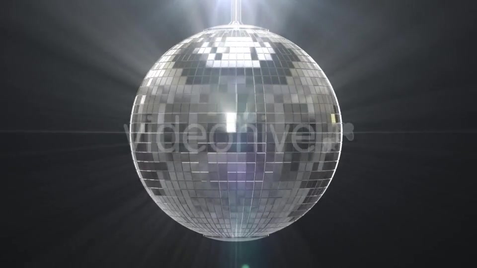 Silver Shiny Disco Ball on Black Background Videohive 19459787 Motion Graphics Image 4
