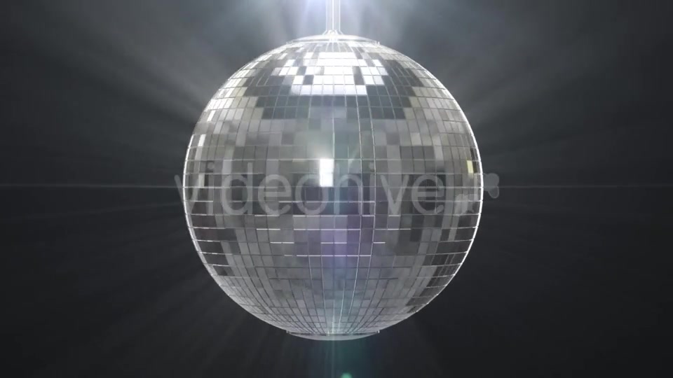 Silver Shiny Disco Ball on Black Background Videohive 19459787 Motion Graphics Image 5