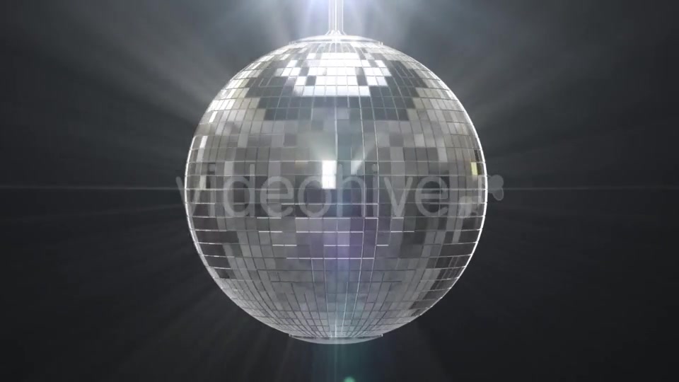Silver Shiny Disco Ball on Black Background Videohive 19459787 Motion Graphics Image 7