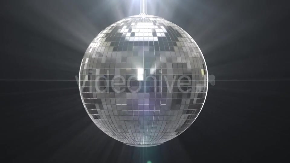 Silver Shiny Disco Ball on Black Background Videohive 19459787 Motion Graphics Image 8