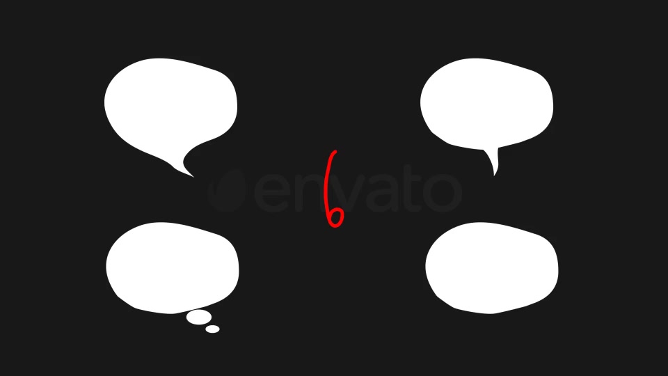 Simple and Flat Speech Bubbles Videohive 22290973 Motion Graphics Image 5