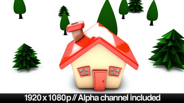 Simple Cartoon House Building On Concept Alpha - Videohive 4540708 Download