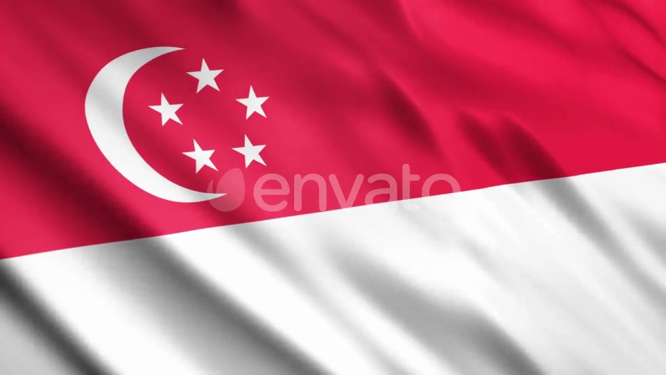 Singapore Flags Videohive 23701330 Motion Graphics Image 3