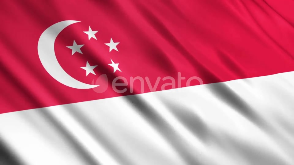 Singapore Flags Videohive 23701330 Motion Graphics Image 4