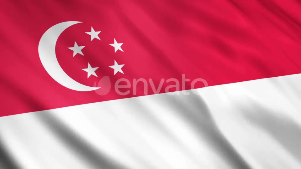 Singapore Flags Videohive 23701330 Motion Graphics Image 5
