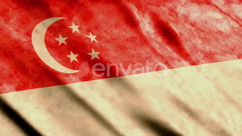 Singapore Flags Videohive 23701330 Motion Graphics Image 7