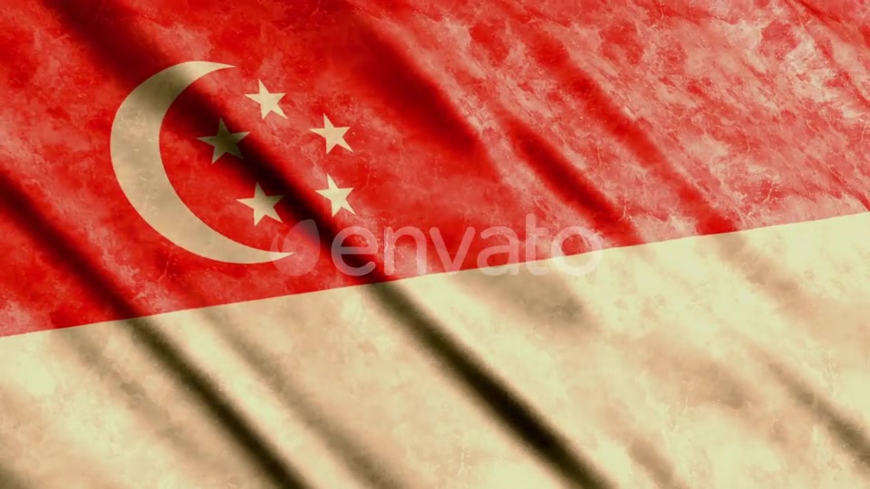 Singapore Flags Videohive 23701330 Motion Graphics Image 8