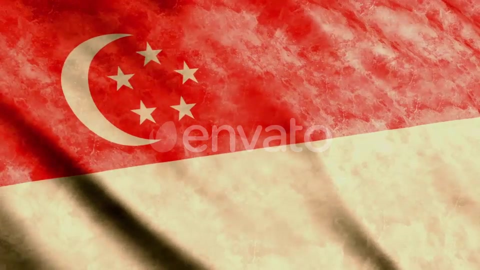 Singapore Flags Videohive 23701330 Motion Graphics Image 9