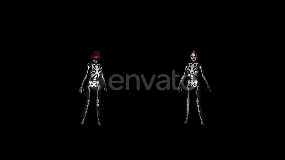 Skeleton Dance Creepy and Sexy Duo Videohive 21652885 Motion Graphics Image 1