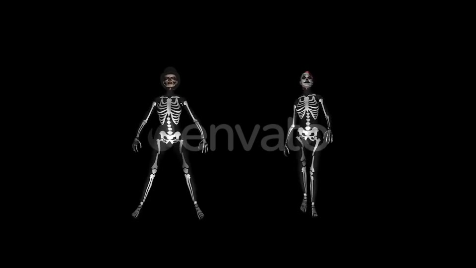 Skeleton Dance Creepy and Sexy Duo Videohive 21652885 Motion Graphics Image 10