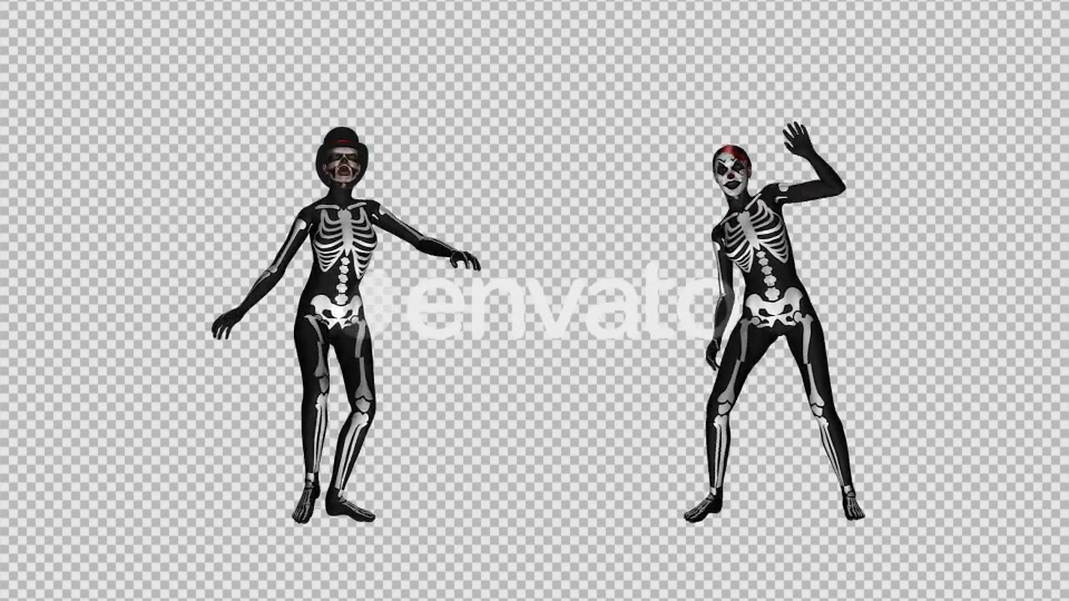 Skeleton Dance Creepy and Sexy Duo Videohive 21652885 Motion Graphics Image 12