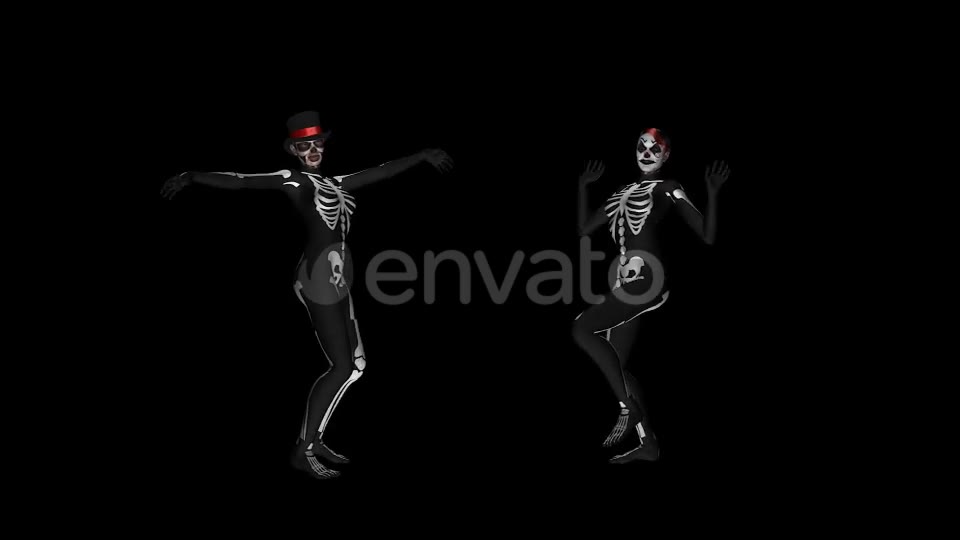 Skeleton Dance Creepy and Sexy Duo Videohive 21652885 Motion Graphics Image 2