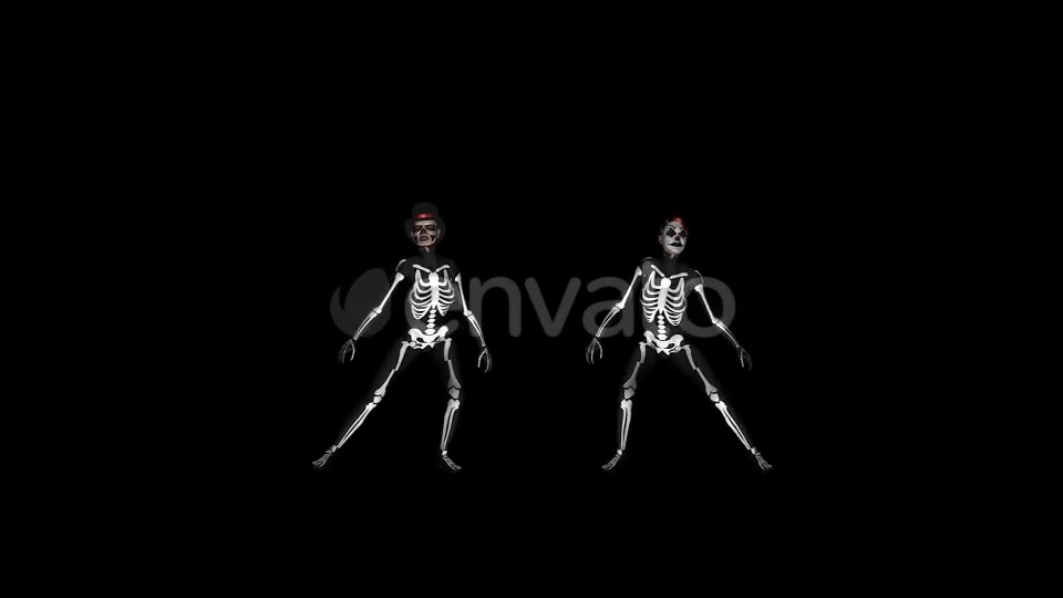 Skeleton Dance Creepy and Sexy Duo Videohive 21652885 Motion Graphics Image 5