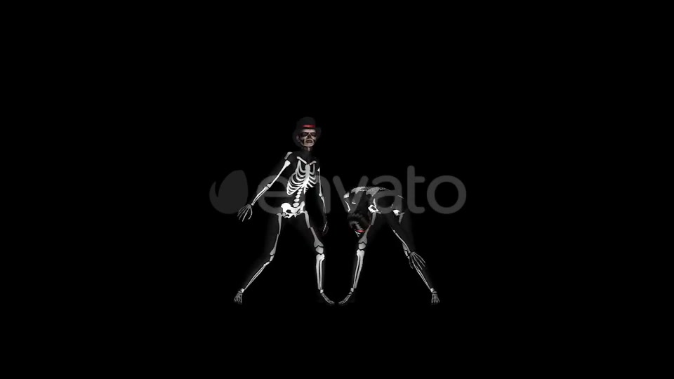 Skeleton Dance Creepy and Sexy Duo Videohive 21652885 Motion Graphics Image 6