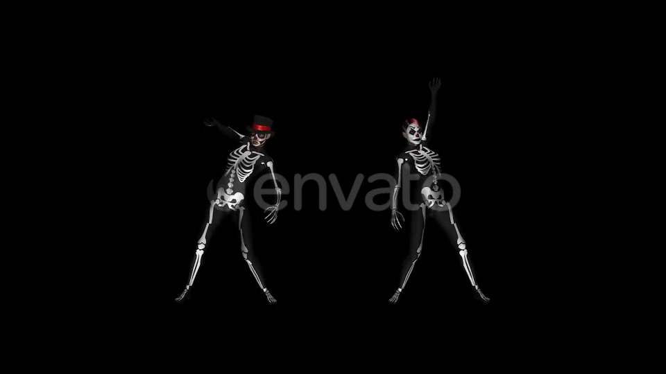 Skeleton Dance Creepy and Sexy Duo Videohive 21652885 Motion Graphics Image 7