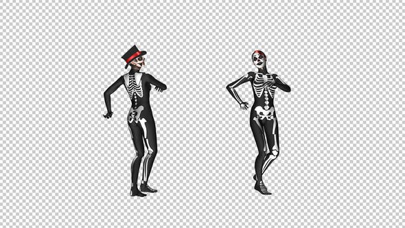 Skeleton Dance Creepy and Sexy Duo - Download Videohive 21652885