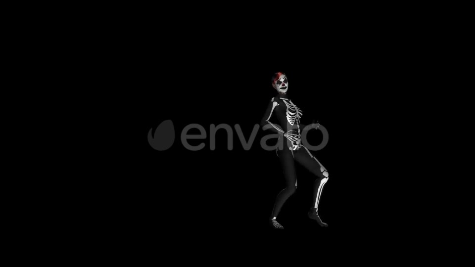 Skeleton Dance Sexy Solo 4K Videohive 21652855 Motion Graphics Image 11