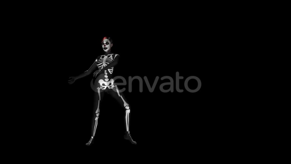 Skeleton Dance Sexy Solo 4K Videohive 21652855 Motion Graphics Image 3