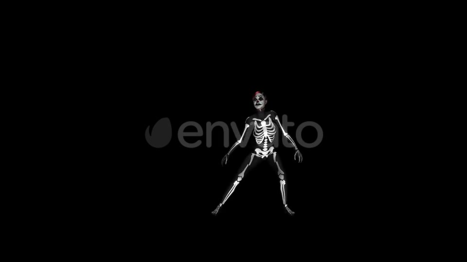Skeleton Dance Sexy Solo 4K Videohive 21652855 Motion Graphics Image 5