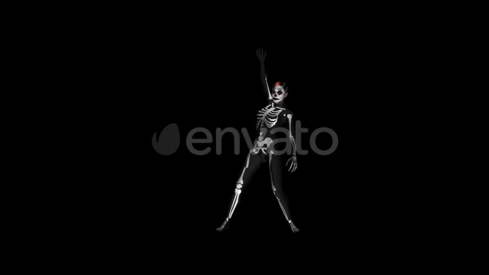 Skeleton Dance Sexy Solo 4K Videohive 21652855 Motion Graphics Image 7