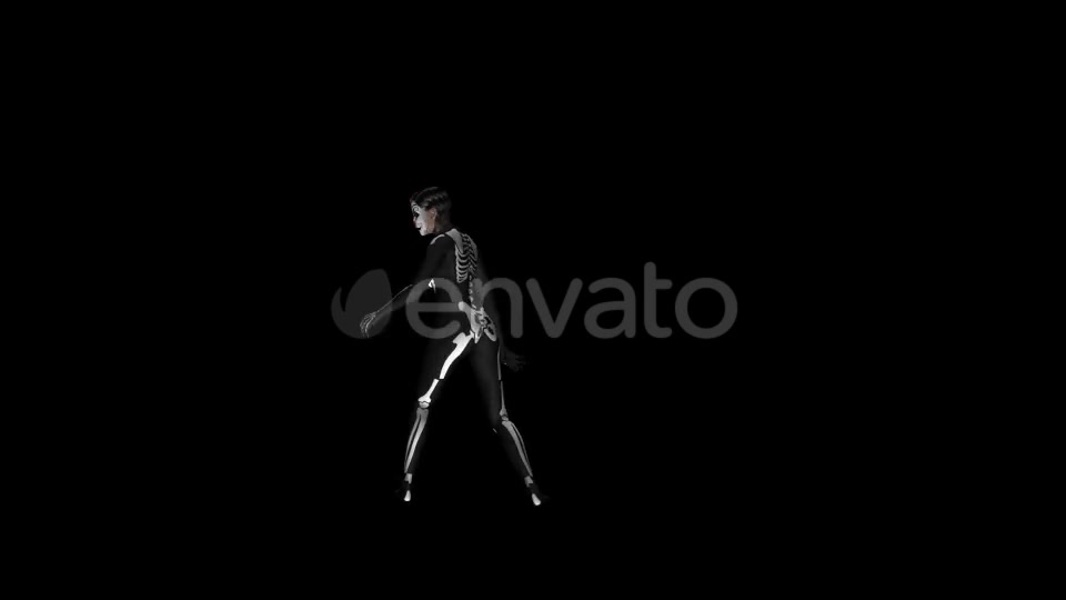 Skeleton Dance Sexy Solo 4K Videohive 21652855 Motion Graphics Image 8