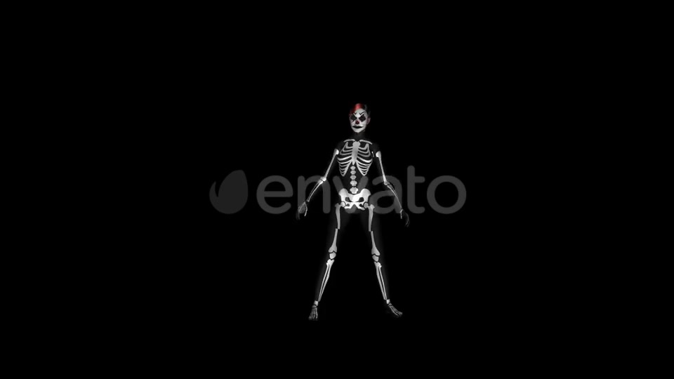 Skeleton Dance Sexy Solo 4K Videohive 21652855 Motion Graphics Image 9