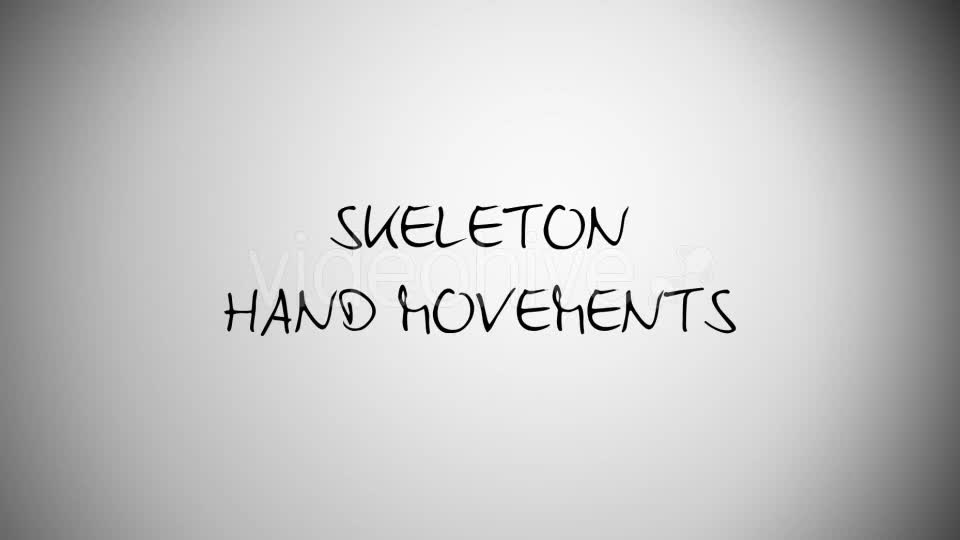 Skeleton Hand Movements Videohive 16637164 Motion Graphics Image 1