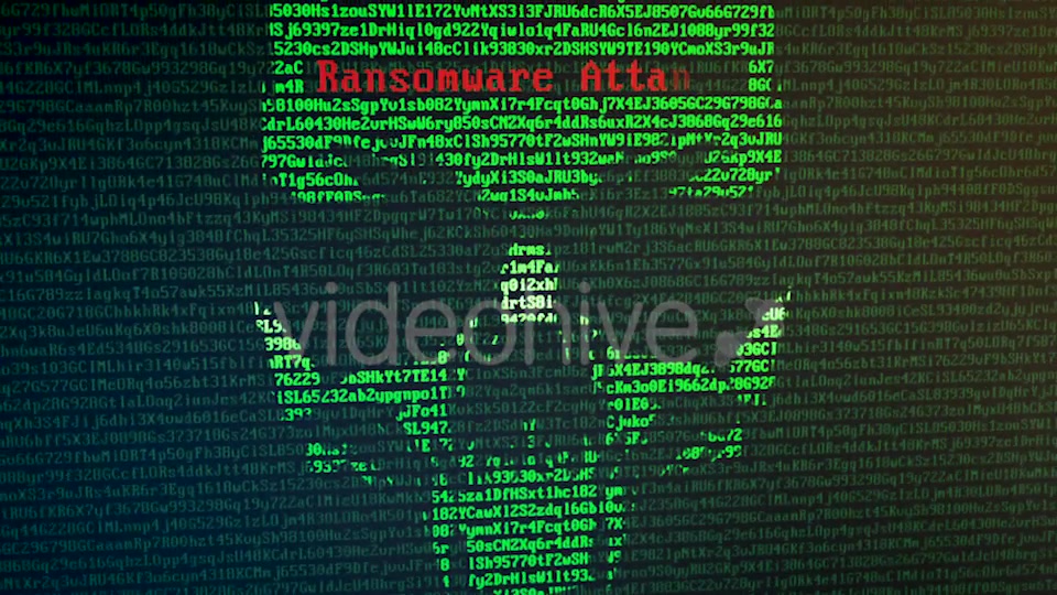 Skull Ransomware Attack with Random Letters and Numbers on a Computer Screen Videohive 20813960 Motion Graphics Image 3