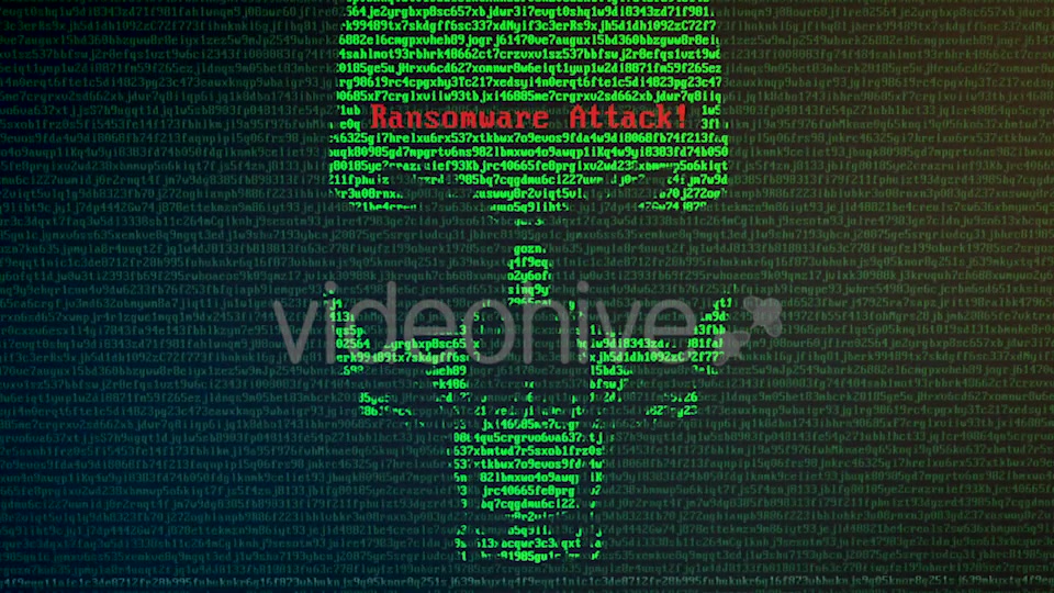 Skull Ransomware Attack with Random Letters and Numbers on a Computer Screen Videohive 20813960 Motion Graphics Image 4