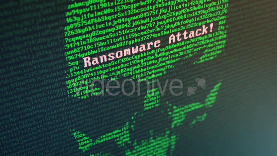 Skull Ransomware Attack with Random Letters and Numbers on a Computer Screen Videohive 20813960 Motion Graphics Image 6