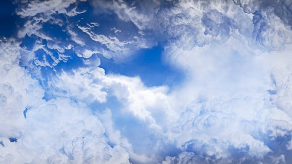Sky Flying Through Clouds Animation - Videohive Download 9847675