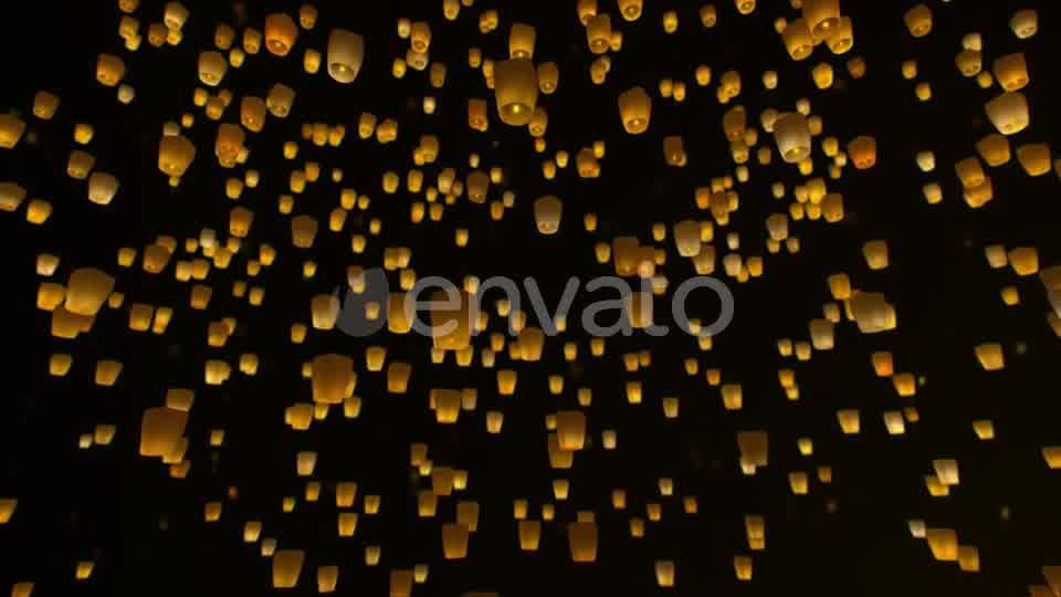 Sky Lanterns Flying at Night Videohive 23519003 Motion Graphics Image 10