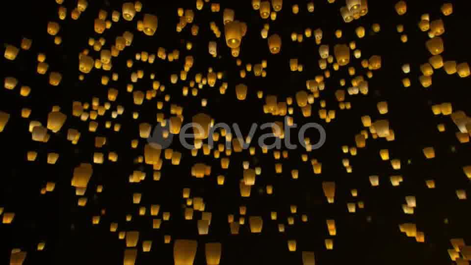Sky Lanterns Flying at Night Videohive 23519003 Motion Graphics Image 12