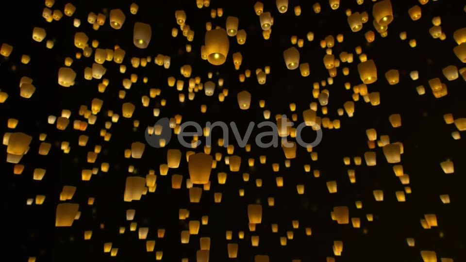 Sky Lanterns Flying at Night Videohive 23519003 Motion Graphics Image 7