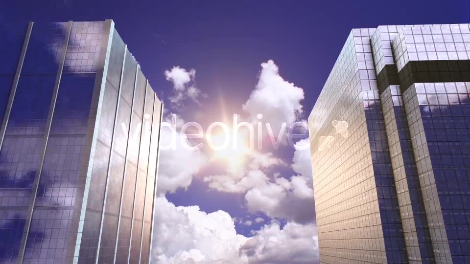 Skyscrapers, Evening Sun, Sky and Clouds Videohive 13265057 Motion Graphics Image 1