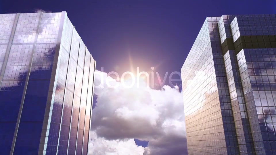 Skyscrapers, Evening Sun, Sky and Clouds Videohive 13265057 Motion Graphics Image 7