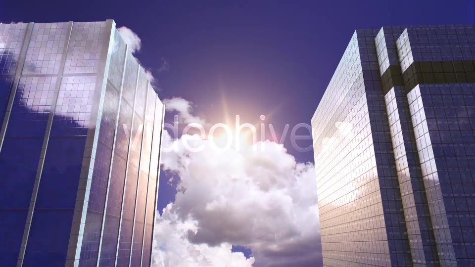 Skyscrapers, Evening Sun, Sky and Clouds Videohive 13265057 Motion Graphics Image 8