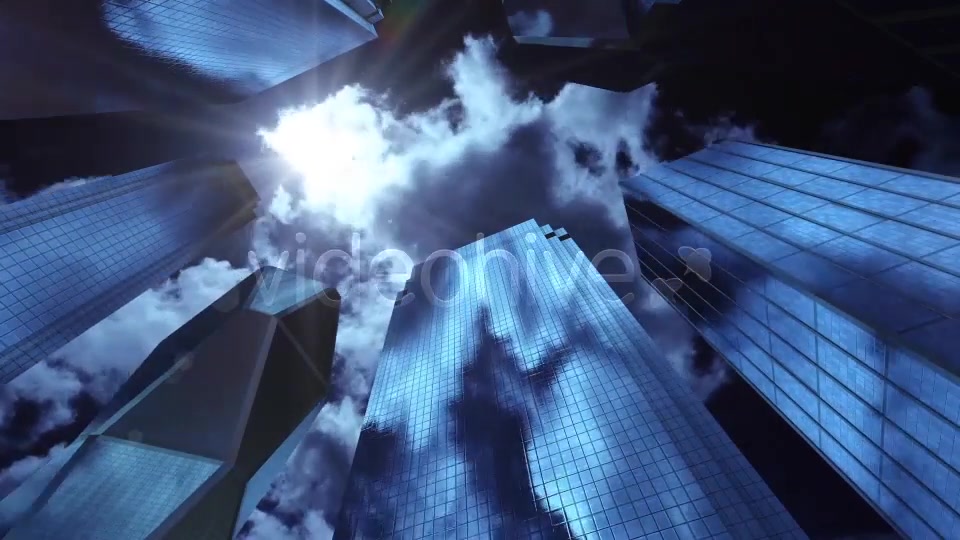 Skyscrapers Night Star Motion Background Videohive 13856480 Motion Graphics Image 10