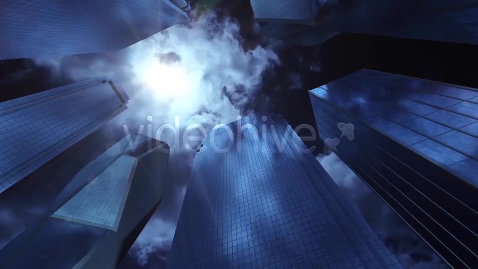 Skyscrapers Night Star Motion Background Videohive 13856480 Motion Graphics Image 3