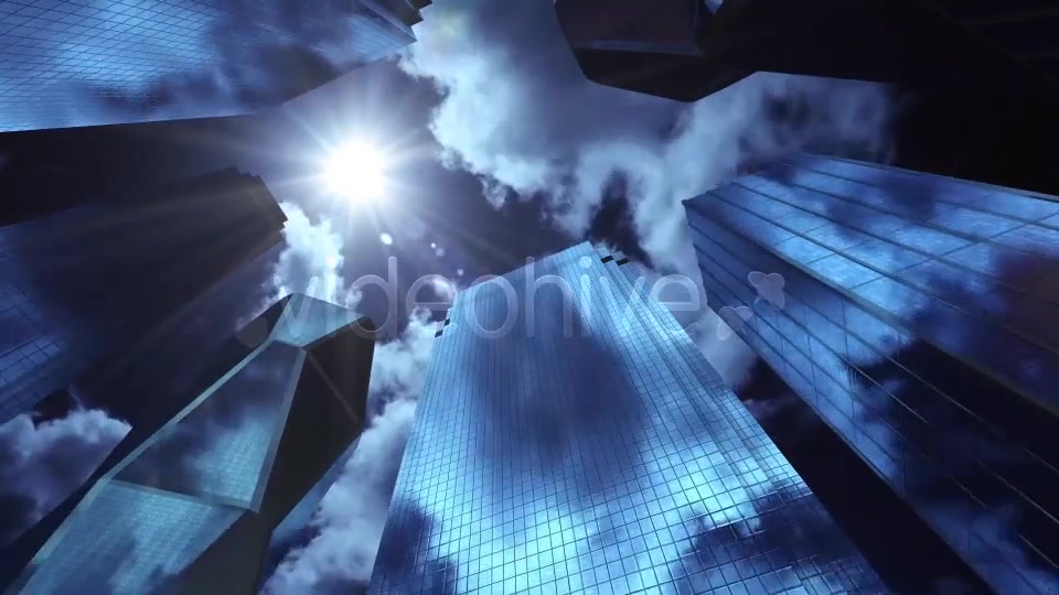 Skyscrapers Night Star Motion Background Videohive 13856480 Motion Graphics Image 5