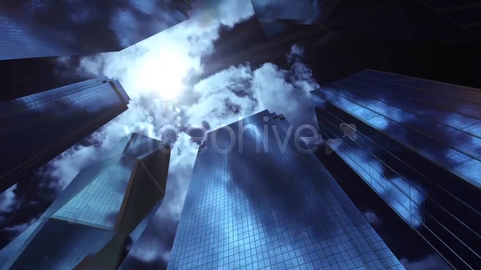 Skyscrapers Night Star Motion Background Videohive 13856480 Motion Graphics Image 6