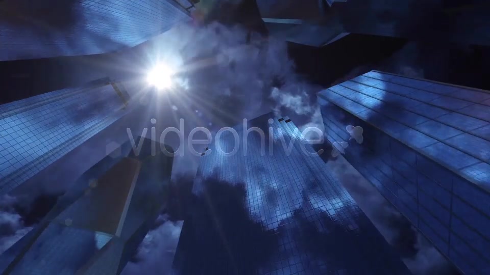Skyscrapers Night Star Motion Background Videohive 13856480 Motion Graphics Image 9