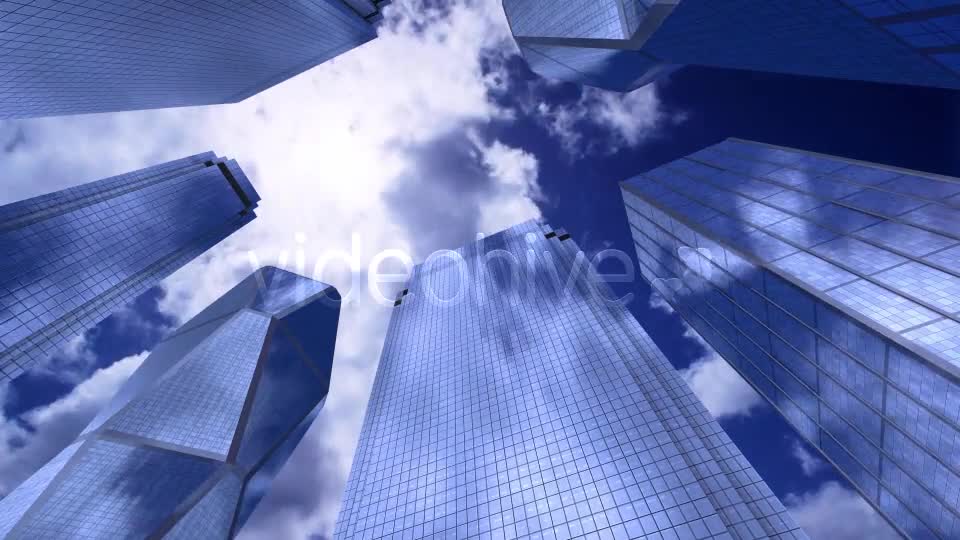 Skyscrapers Sky and Clouds Videohive 13177216 Motion Graphics Image 1