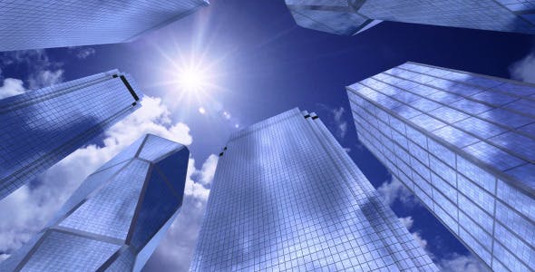 Skyscrapers Sky and Clouds - 13177216 Download Videohive